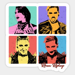 Rhea Ripley Retro Vibes Sticker